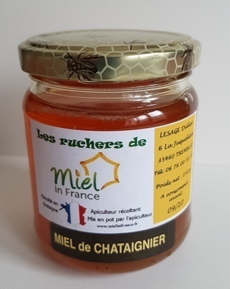 Pot de miel de châtaignier – goût corsé et couleur ambrée